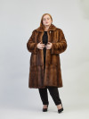 Шуба норковая б/у PEARL FUR 54-56р классика без капюшона