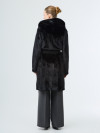 Шуба норковая б/у Anabella Furs р 42-44 с кап кожаный пояс