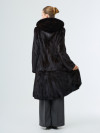 Шуба норковая б/у SHANTAI FINI Furs 44р с капюшоном