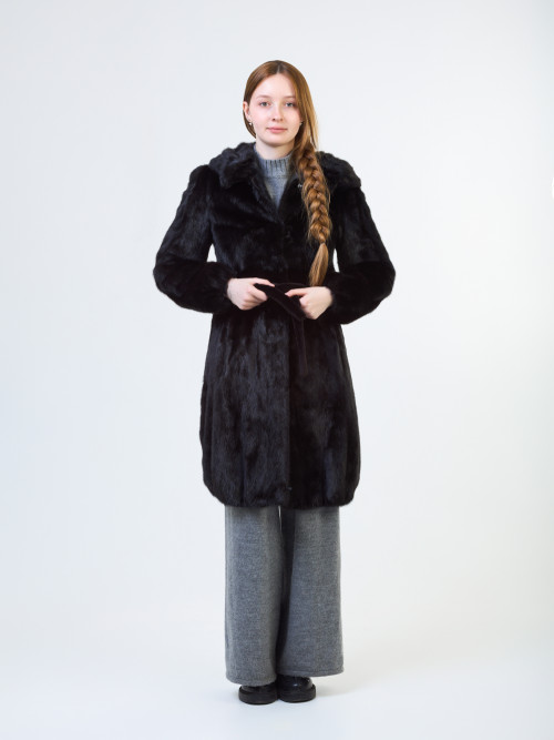 Шуба норковая б/у с кап р 42-42 простриженая по талии