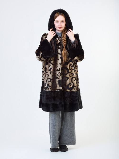 Шуба норковая б/у Cip раз 54-56 бабочка