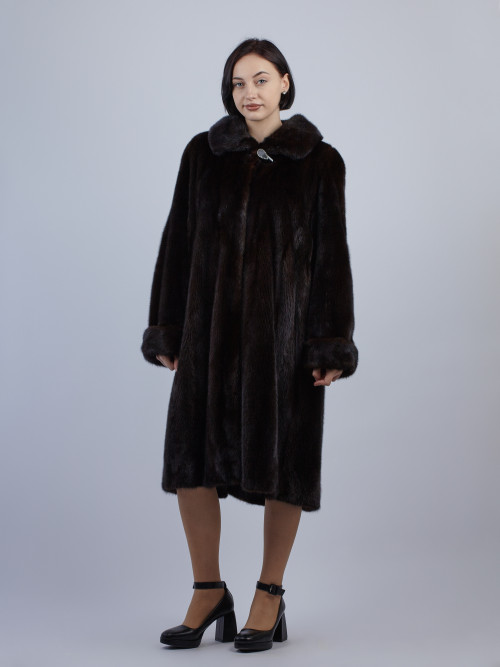 Шуба норковая б/у MARCO VARNI 50-52р без капюшона