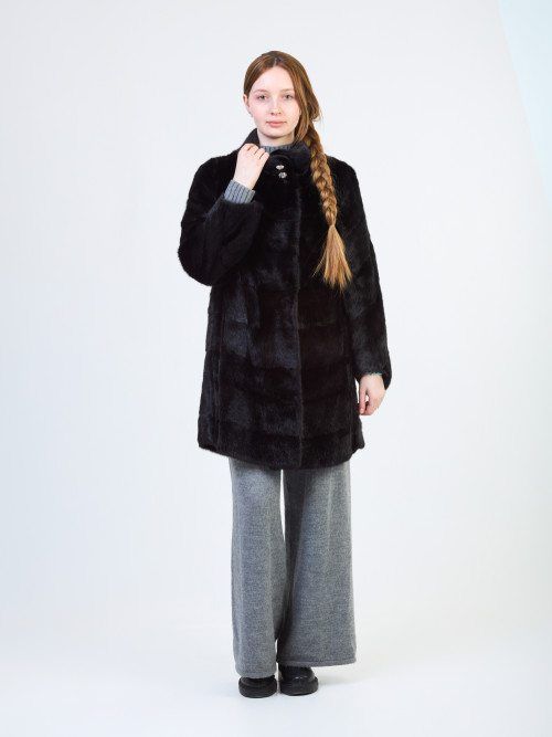 Шуба норковая б/у поперечка раз 48 ворот стойка