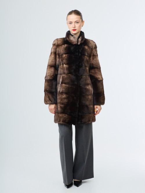 Шуба норковая б/у Sautos раз 42-44 поперечка ворот стойка