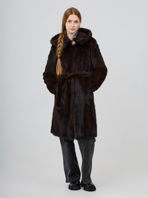 Шуба норковая б/у Dauli раз 42-44 с капом