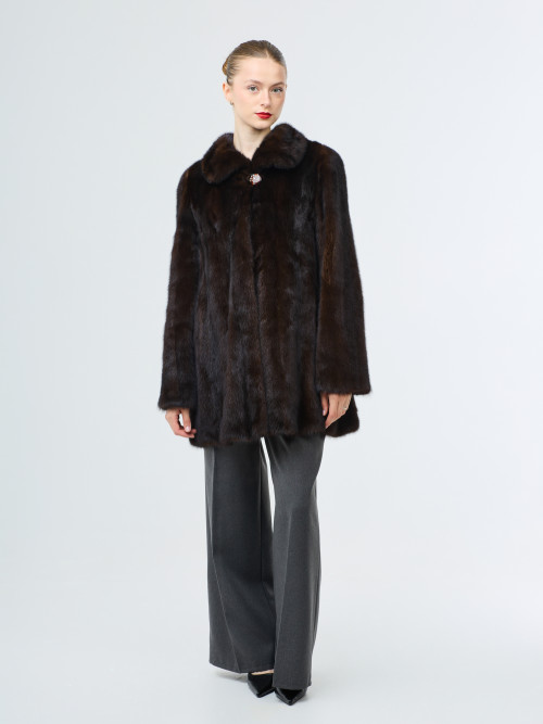 Шуба норковая б/у NEW ARISTOCRAT 46-48р без капюшона