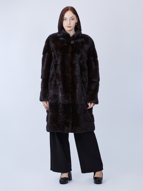 Шуба норковая б/у Yliany раз 52 поперечка