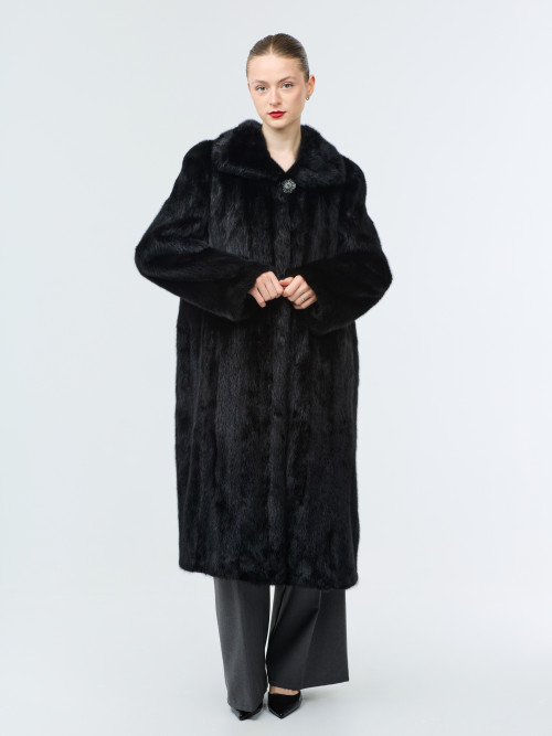 Шуба норковая б/у Laplandia раз 50 черная классика