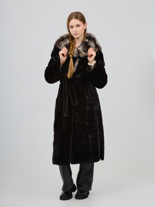 Шуба норковая б/у Marko Furs раз 44-46 ворот шиншилла