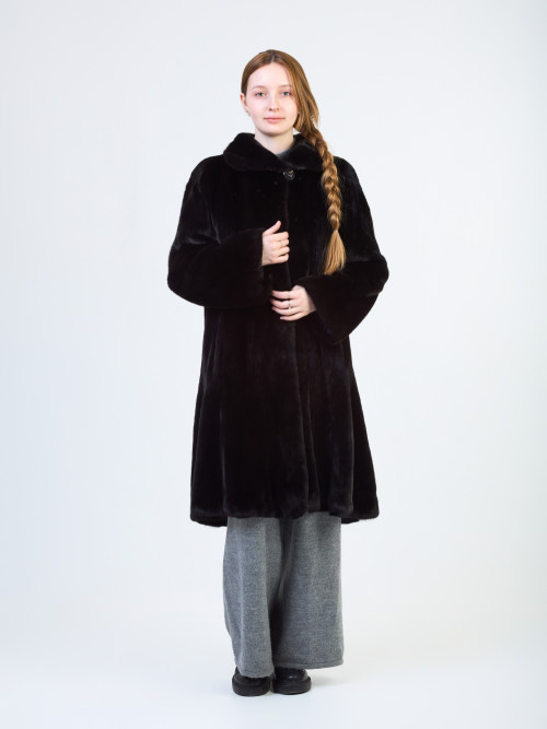 Шуба норковая б/у с воротником р 42 Mondial