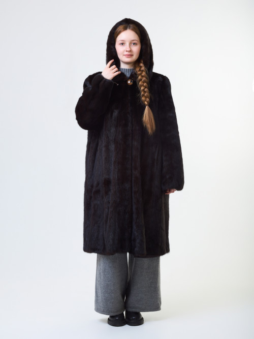 Шуба норковая б/у BAGIRA c кап 58-60