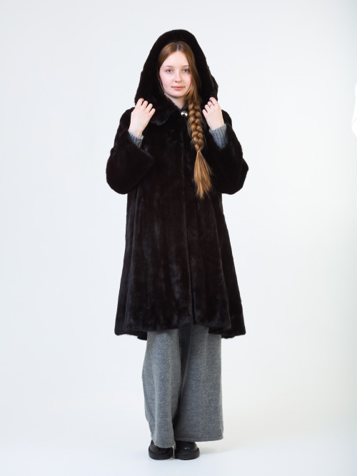 Шуба норковая б/у Imperia Furs раз 52-54 с капом