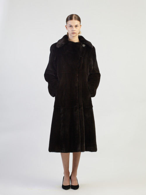 Шуба норковая б/у Black Nafa 46р