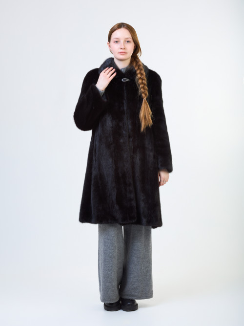 Шуба норковая б/у Elina c ворот 48-50