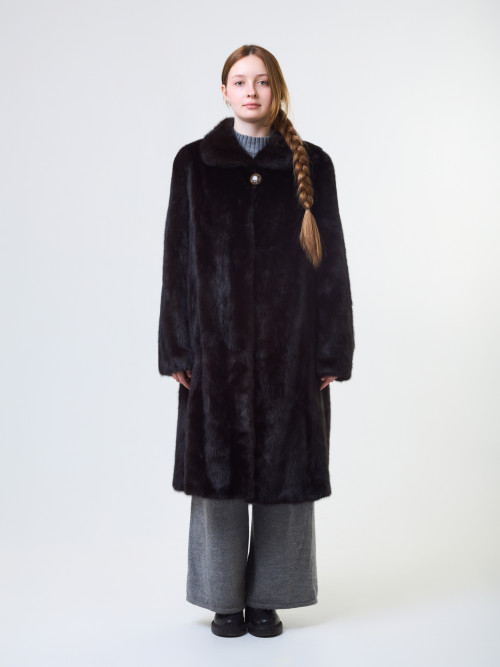 Шуба норковая б/у Adelina 56р без капюшона