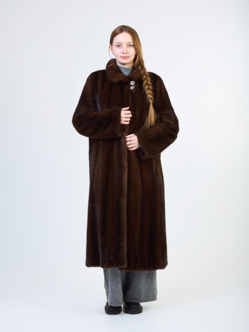 Шуба норковая б/у с ворот 50-52 орех Aris Kallias