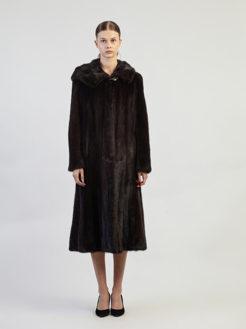 Шуба норковая б/у Athena Special 42- 44р с капюшоном