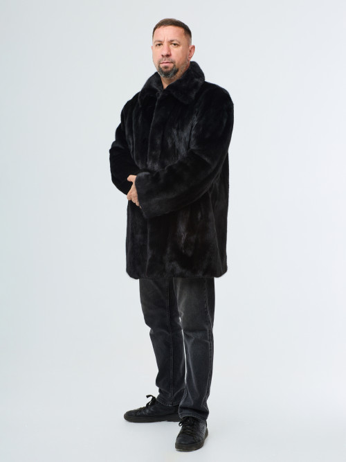 Шуба норковая б/у мужская IMAGE BlackGlama 56-58р